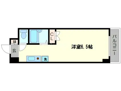 エルテルン壱番館(ワンルーム/8階)の間取り写真