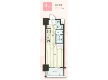 NO.105 ORIENTBLD(1K/7階)の間取り写真