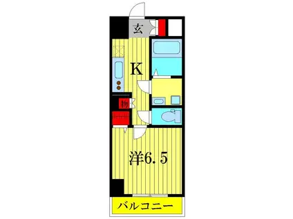 ベルフルール弐番館(1K/1階)の間取り写真