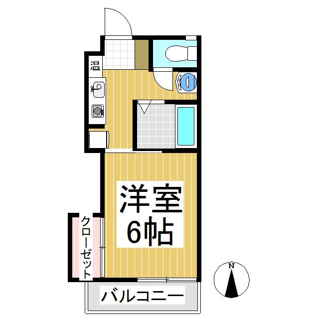 ロイヤルパレス三好町I(1K/3階)の間取り写真
