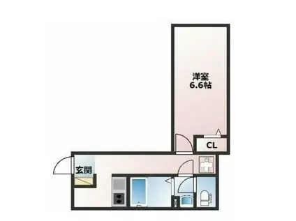 リアル東戸塚パークテラス(1K/3階)の間取り写真