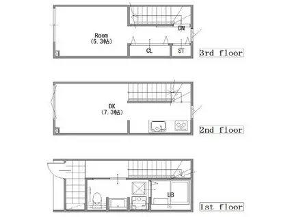 東堀切一丁目アパート(1DK/1階)の間取り写真