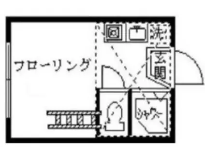 フェリスセレーノ(ワンルーム/2階)の間取り写真