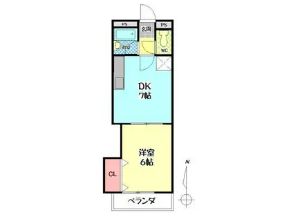 シティタウン久永NO.3(1DK/3階)の間取り写真