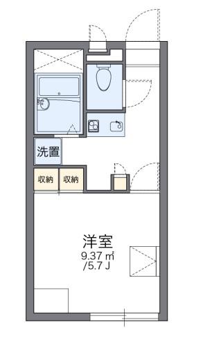 レオパレスカリヨ尼崎(1K/1階)の間取り写真