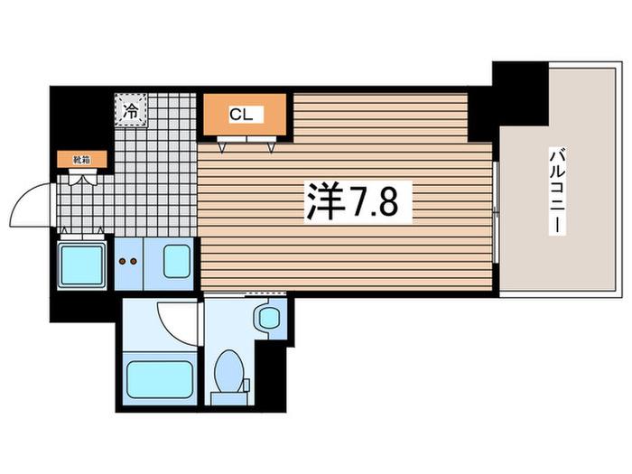 CASA VEDUTA(ワンルーム/3階)の間取り写真