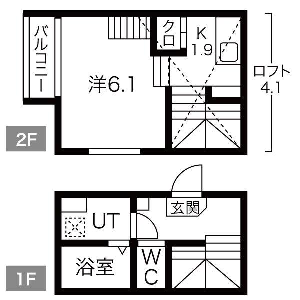 コンフォータブル本陣(1SK/1階)の間取り写真