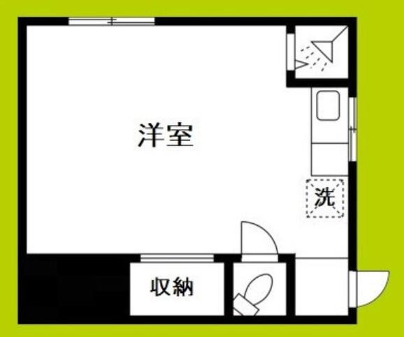 ペントハウス千本南(ワンルーム/1階)の間取り写真