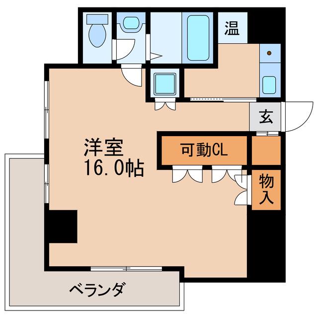 サンリヴァーメゾン(ワンルーム/7階)の間取り写真