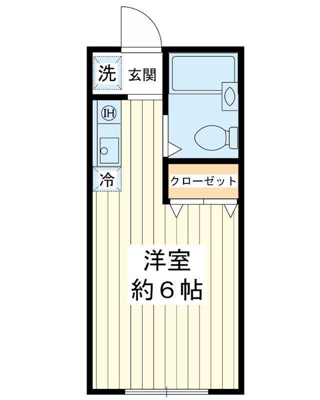 フロイデ(ワンルーム/1階)の間取り写真