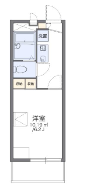 レオパレスHIRO(1K/2階)の間取り写真