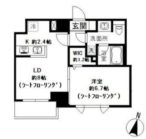 コートヒル本郷(1LDK/2階)の間取り写真