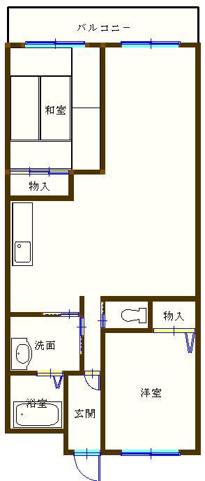 パークマンション(2LDK/1階)の間取り写真