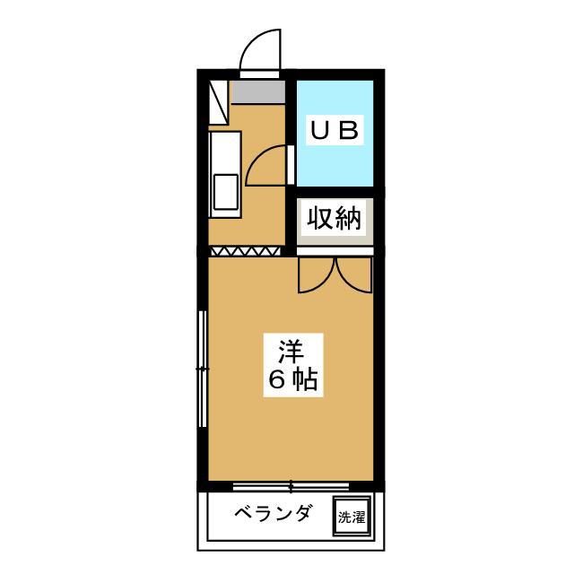 アーバンハイツ篠宮(ワンルーム/3階)の間取り写真