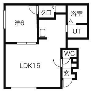 LA MAISON MINAMI (1LDK/1階)の間取り写真