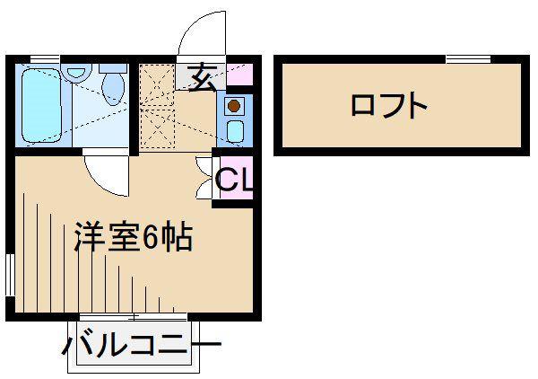 ネオパレス大倉山(ワンルーム/1階)の間取り写真
