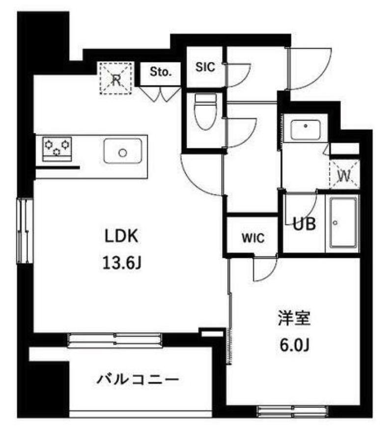 アーバンパーク立石(1LDK/1階)の間取り写真