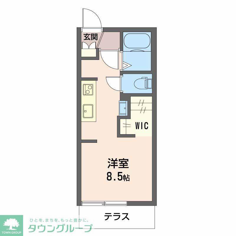 ドエール柴田(ワンルーム/1階)の間取り写真