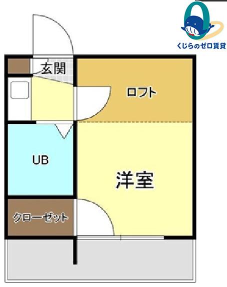 NK喜多山(1K/2階)の間取り写真