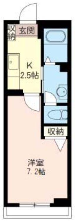 ABT COURT(1K/2階)の間取り写真