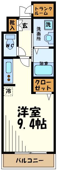 エル・ガーデン(1K/3階)の間取り写真