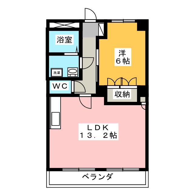 エミール(1LDK/2階)の間取り写真