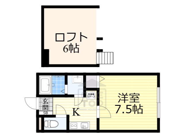 ALPHA STAGE APM アルファステージAPM(1K/1階)の間取り写真