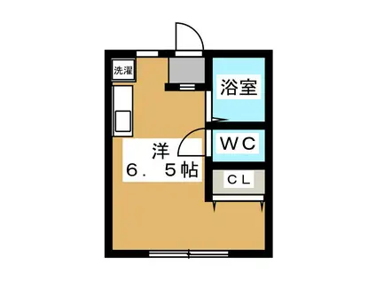 石井ハイツ(ワンルーム/1階)の間取り写真