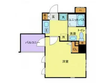 スカイコート神田第二(1K/11階)の間取り写真