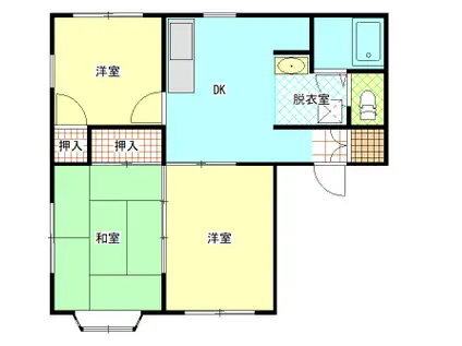 メゾンソリアード(3DK/1階)の間取り写真