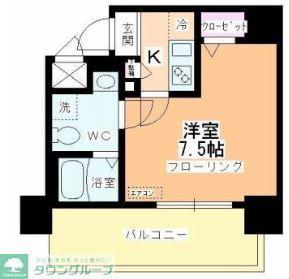 アルファコート西川口19(1K/11階)の間取り写真