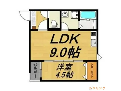 LECOCON守山IV(1LDK/3階)の間取り写真