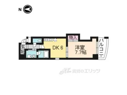 エストレーラ(1DK/3階)の間取り写真