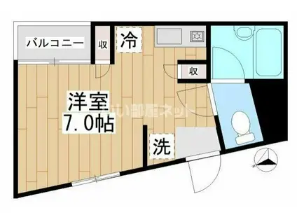 K・MAST溝の口(ワンルーム/4階)の間取り写真