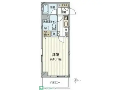 レベント高円寺(1K/2階)の間取り写真