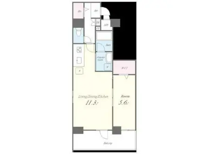 アヴェニールホンゴウ(1LDK/8階)の間取り写真