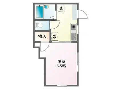 テラスK&K(1K/2階)の間取り写真