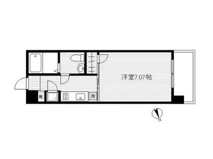 MARK SPRINGS TOWER TOKYO 52(ワンルーム/9階)の間取り写真