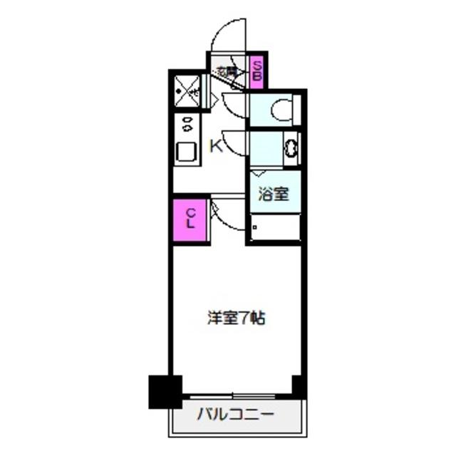 S-RESIDENCE 都島(1K/6階)の間取り写真