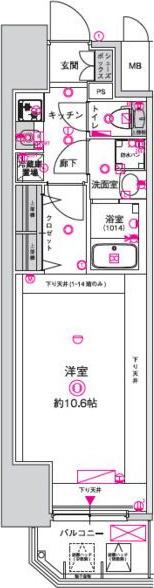 CRESTTAPP金山(1K/2階)の間取り写真
