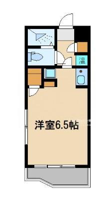 あすわハイム(ワンルーム/2階)の間取り写真