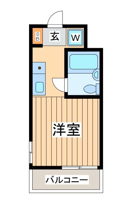 トップ生麦第1(ワンルーム/3階)の間取り写真