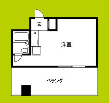 リーガル塚本III(ワンルーム/5階)の間取り写真
