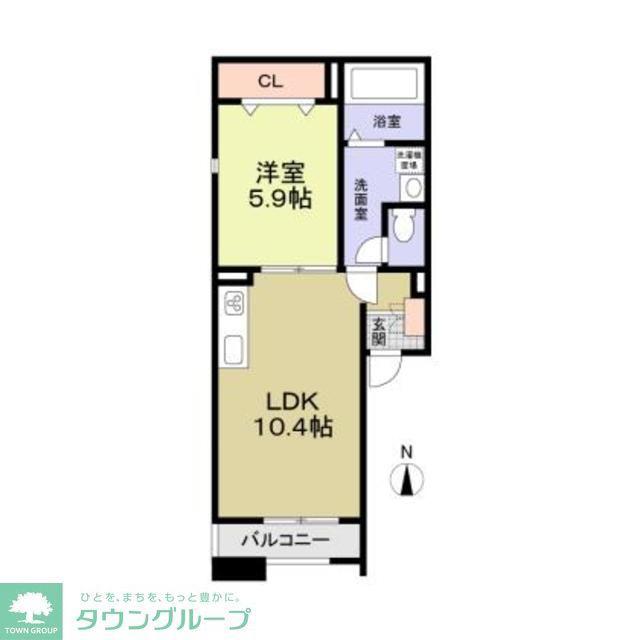 SOPHIA(1LDK/2階)の間取り写真