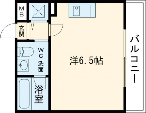 LISソフィア大東(ワンルーム/3階)の間取り写真