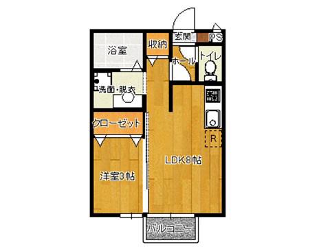 和音館NOBU(1LDK/2階)の間取り写真