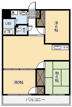 レ・ビラージュ(3LDK/6階)の間取り写真