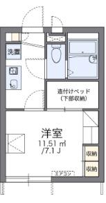 レオパレスクレイン(1K/1階)の間取り写真