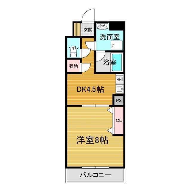 エースマンション(1DK/1階)の間取り写真