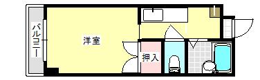 サンクレア瀬名川(ワンルーム/1階)の間取り写真